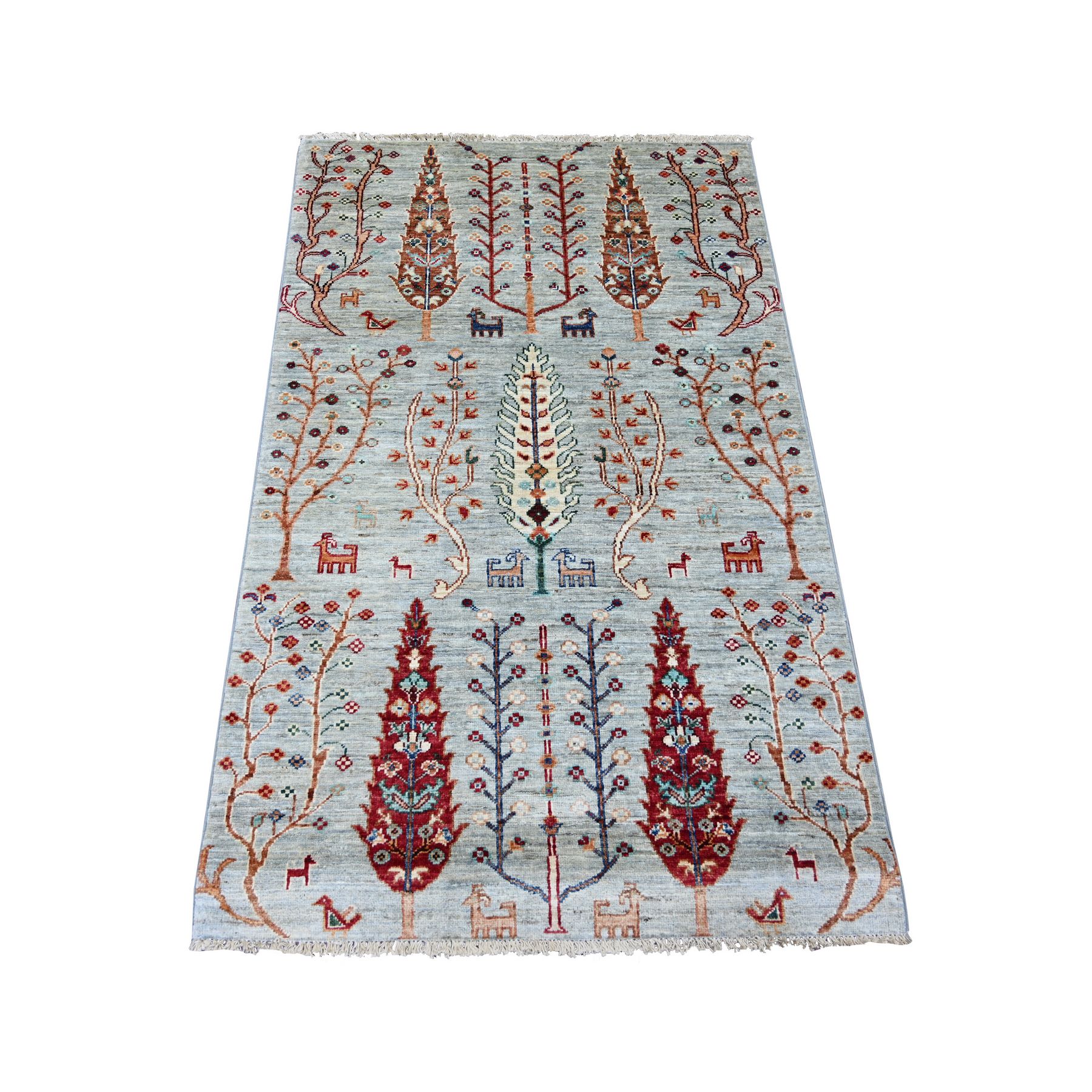 Tawny Brown, Afghan Super Kazak with Khorjin Design, Hand Knotted, Pure Wool, Vegetable Dyes, Oriental Rug